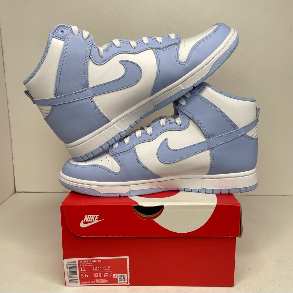 Nike Dunk High WMNS “Aluminum/UNC” NEW 2021 - Picture 3 of 4